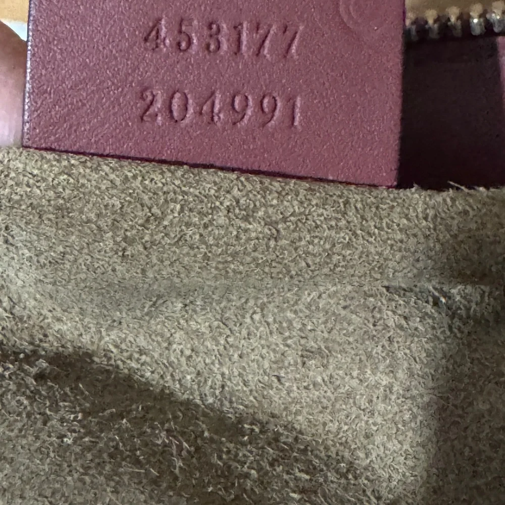 Gucci Floral Canvas and Burgundy Leather Satchel 2 way pink in bloom small - Picture 9 of 16